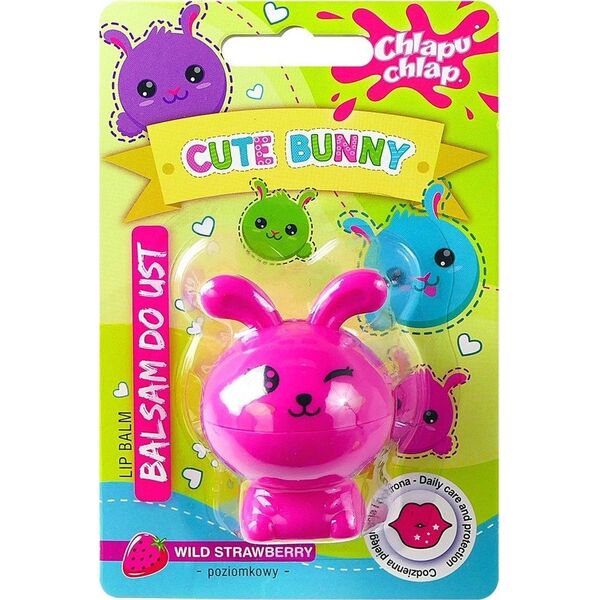 Chlapu Chlap Cute Bunny Balsam do ust Poziomka