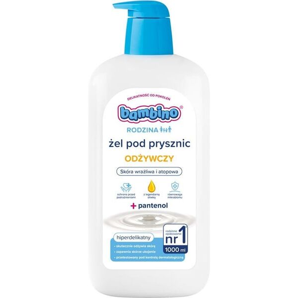 BAMBINO Rodzina Żel pod prysznic hiperdelikatny z pantenolem - odżywczy 1000 ml