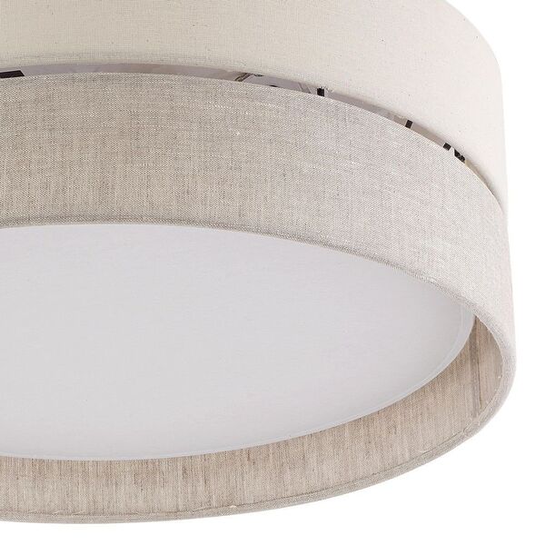 TK Lighting Eco 5775 πλαφονιέρα φωτιστικό οροφής 3x15W E27 λευκό/γκρι