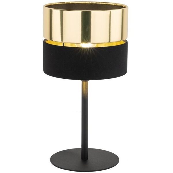 TK Lighting Hilton 16051 επιτραπέζιο φωτιστικό λάμπα 1x15W E27 μαύρο/χρυσό
