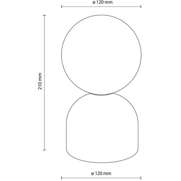TK Lighting Miki 16038 lampa stołowa lampka 1x8W G9 beżowa/biała