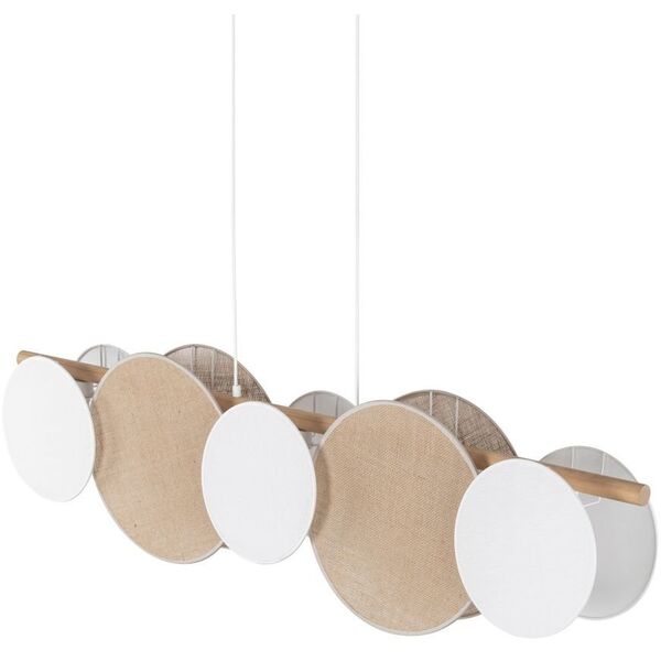 TK Lighting Pulse 4815 κρεμαστό φωτιστικό 5x15W E27 πεύκο/λευκό