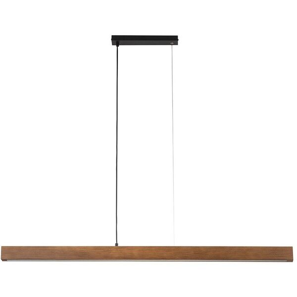 Φωτιστικό κρεμαστό Teo 1449 της TKKRYWULT 1x36W LED 3000K καρυδιά/μαύρο