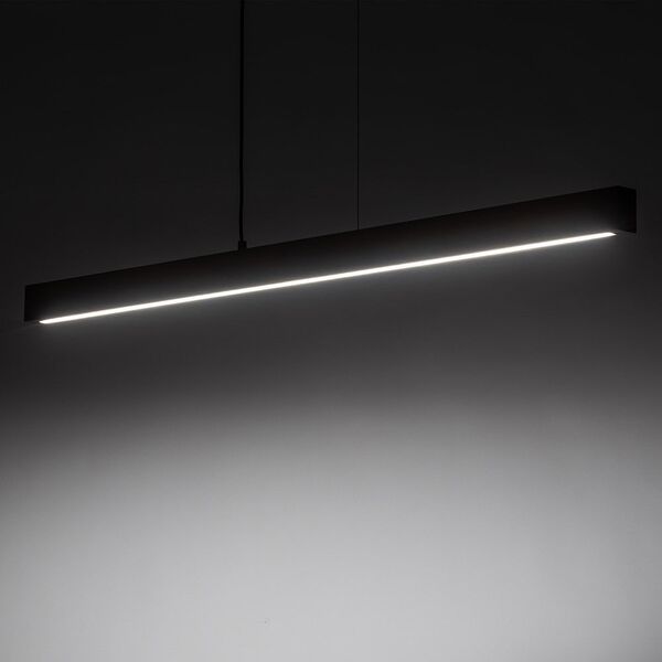 Φωτιστικό κρεμαστό Teo 1449 της TKKRYWULT 1x36W LED 3000K καρυδιά/μαύρο