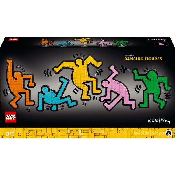 Τουβλάκια ART 31216 Keith Haring - χορευτικές φιγούρες