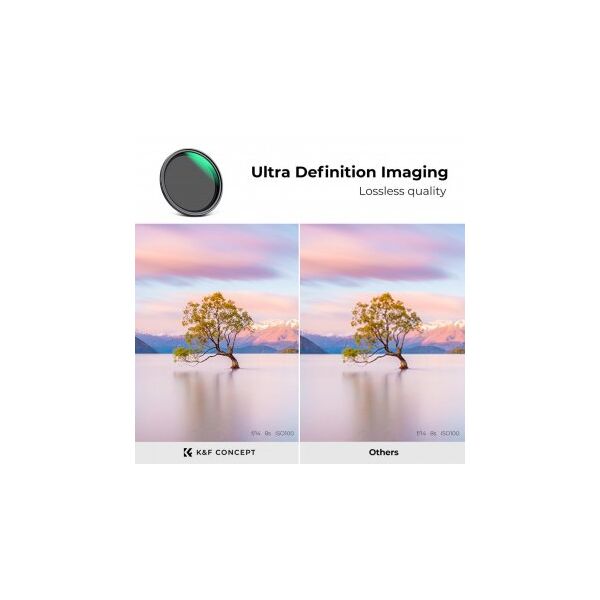 Ρυθμιζόμενο μαγνητικό γκρι φίλτρο K&F Concept Nano-X MRC Fader ND2-32 - 72 mm