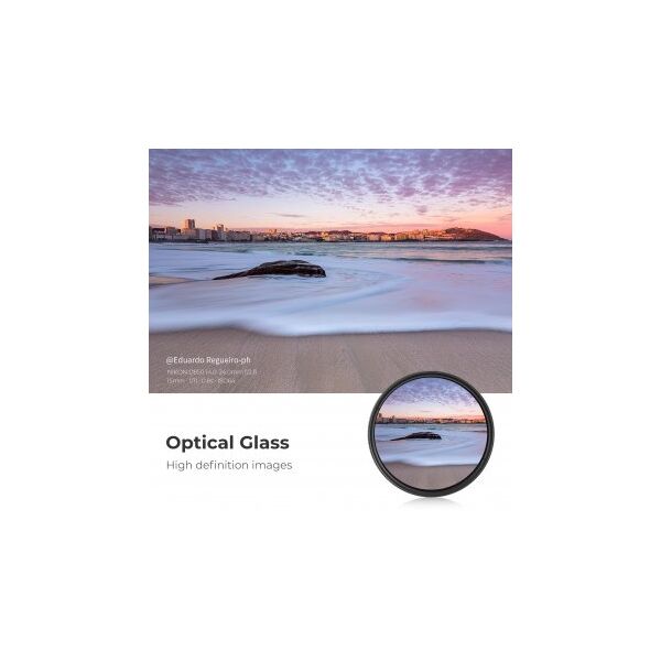 Ρυθμιζόμενο γκρι φίλτρο K&F Concept B-Series Fader ND2-400 - 52 mm