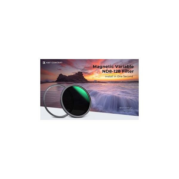 Ρυθμιζόμενο μαγνητικό γκρι φίλτρο K&F Concept Nano-X MRC Fader ND8-128 - 67 mm