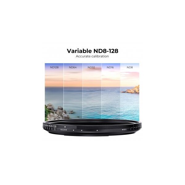 Ρυθμιζόμενο μαγνητικό γκρι φίλτρο K&F Concept Nano-X MRC Fader ND8-128 - 67 mm