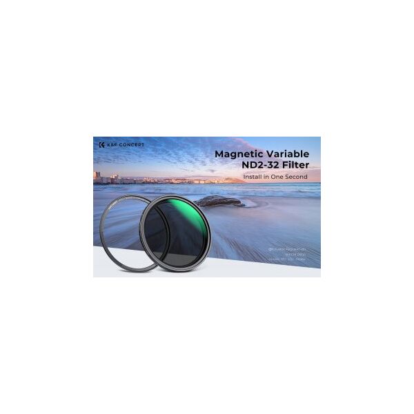 Ρυθμιζόμενο μαγνητικό γκρι φίλτρο K&F Concept Nano-X MRC Fader ND2-32 - 77 mm