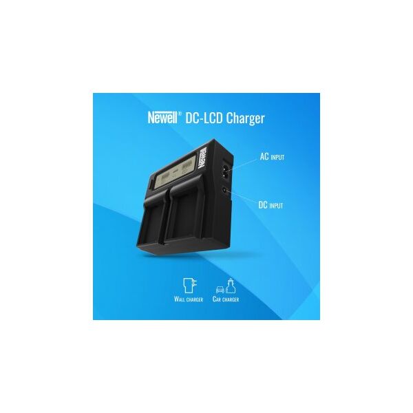 Διπλός φορτιστής Newell DC-LCD για μπαταρίες DMW-BLK22 για Panasonic