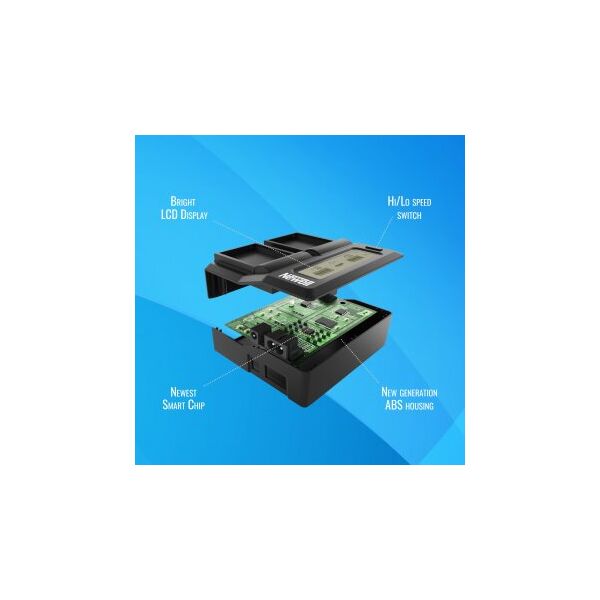 Διπλός φορτιστής Newell DC-LCD για μπαταρίες DMW-BLK22 για Panasonic