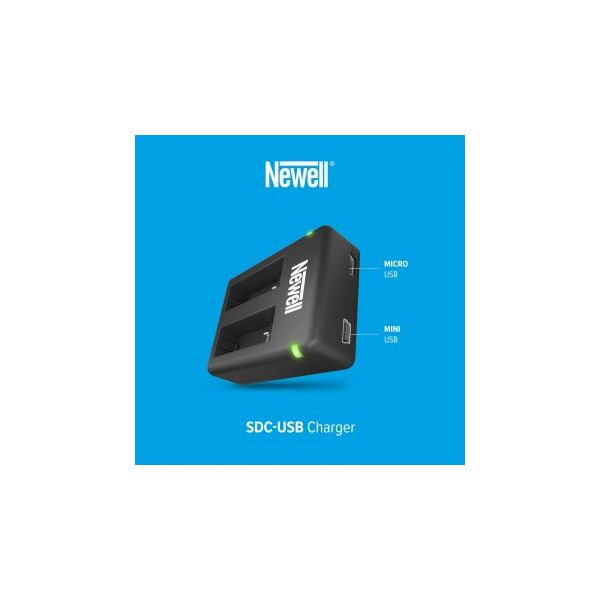 Διπλός φορτιστής Newell SDC-USB για μπαταρίες CINSBAJA για Insta360 Ace / Ace Pro