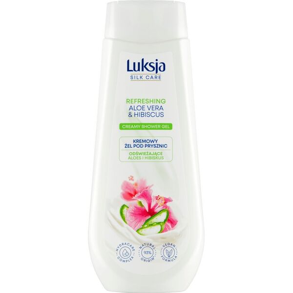Luksja Luksja Silk Care Kremowy żel pod prysznic odświeżające aloes i hibiskus 500 ml