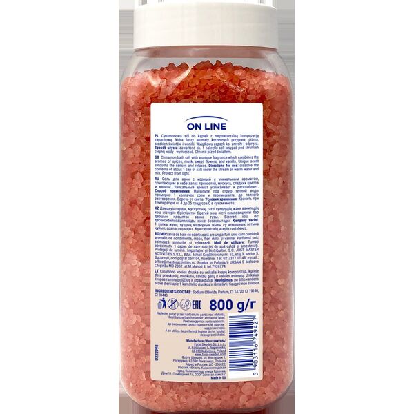 FS On LINE SÓL d/kąp 800g Cynamonowa