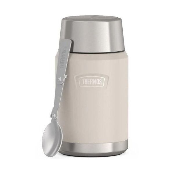 Termos na jedzenie z składany z łyżką i kubkiem Thermos 0,71l - sandstone
