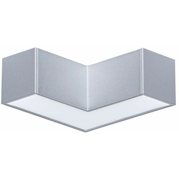 Σύνδεσμος L συστήματος LINION LED 3,5W 90° 3000K 200lm IP20 24V ματ χρώμιο RAL 9006 / αλουμίνιο