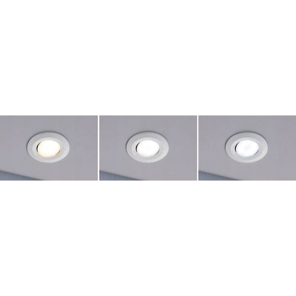 Σετ ενσωματωμένων φωτιστικών CALLA LED 10x5W 430lm στρογγυλό ρυθμιζόμενο 3000/4000/6500K IP65 230V λευκό ματ