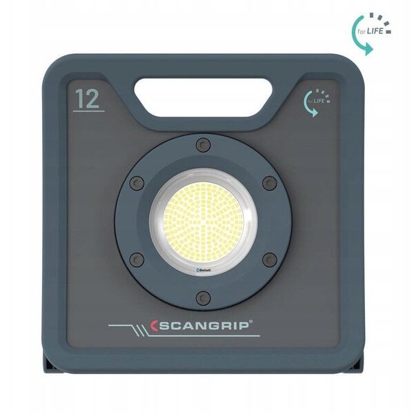Ανθεκτικός φακός εργασίας LED 12000 lm BLUETOOTH 81 W Scangrip NOVA 12 forLIFE 03.6206