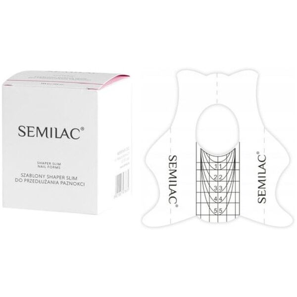 SEMILAC Hardi Shaper Φόρμες για επιμήκυνση νυχιών Slim 1 συσκ. - 100 τεμ.