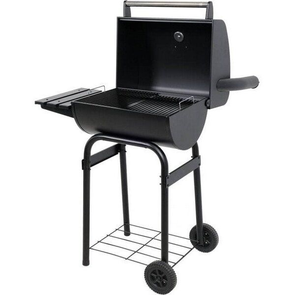 GRILL WĘGLOWY Z POKRYWĄ, RUSZT 47*34CM