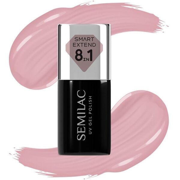 SEMILAC Smart Extend Υβριδικό βερνίκι Nude Rose αρ. 802 7 ml