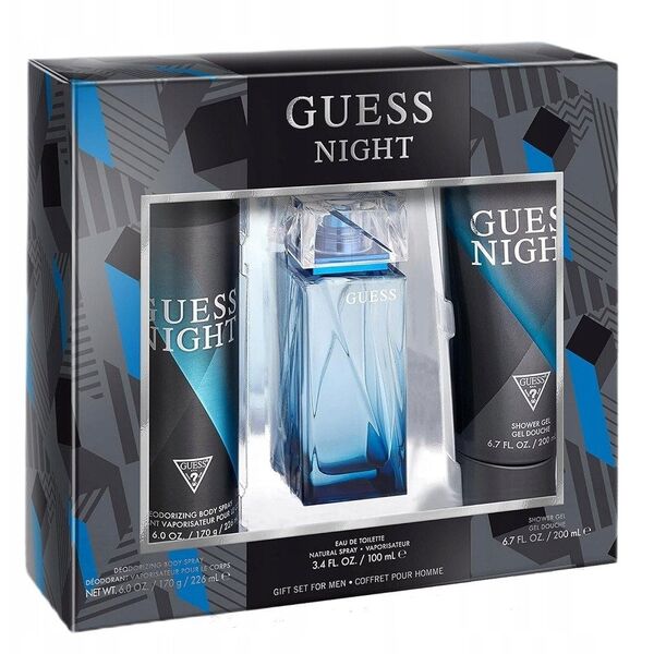Guess SET GUESS Night EDT spray 100ml + ΑΦΡΟΤΖΕΛΟ 200ml + ΣΠΡΕΪ ΣΩΜΑΤΟΣ 226ml 14406985 85715329981