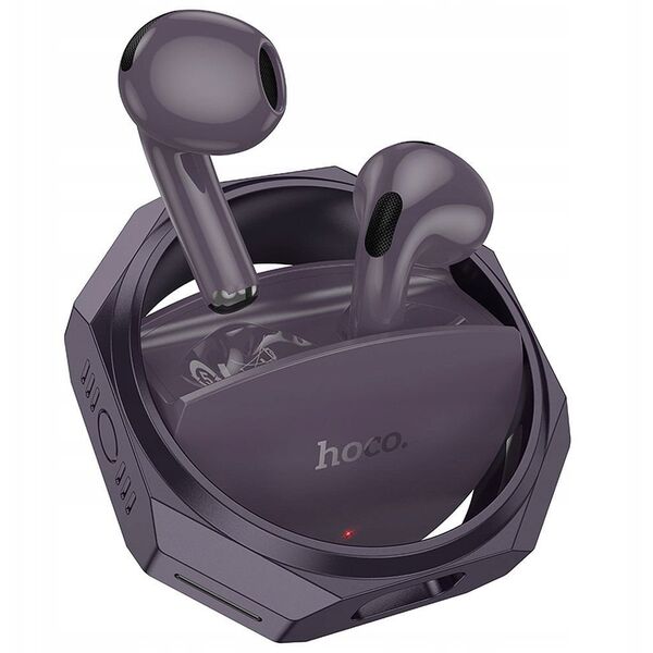 HOCO słuchawki bezprzewodowe bluetooth EW70 czarno fioletowe