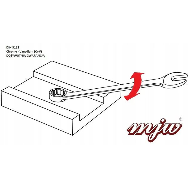 Klucz płasko-oczkowy 10mm