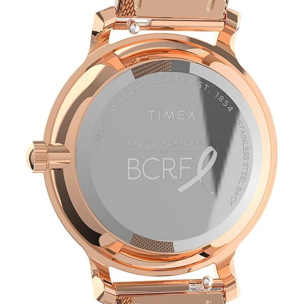 Zegarek Timex Zegarek damski Timex TW2V52800 różowe złoto