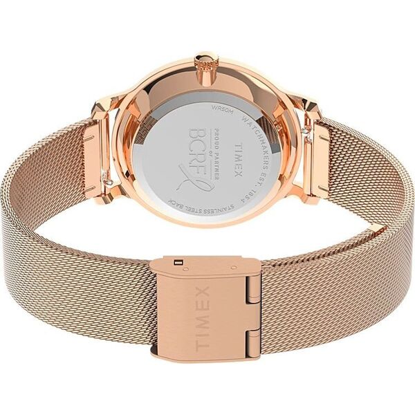 Zegarek Timex Zegarek damski Timex TW2V52800 różowe złoto