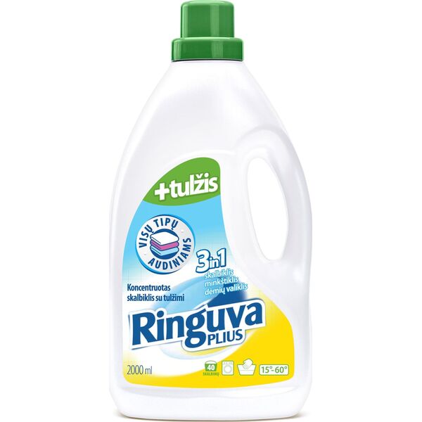 Płyn do płukania Ringuva Clean RINGUVA PLIUS skystas skalbiklis su tulžimi 3in1 2 L