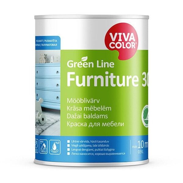 VivaColor PAINT GREEN LINE FURNITURE 30 C 0,9L