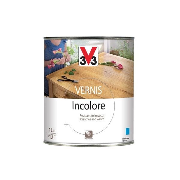 V33 SHINY FURNITURE VARNISH COLOURLESS 1 L