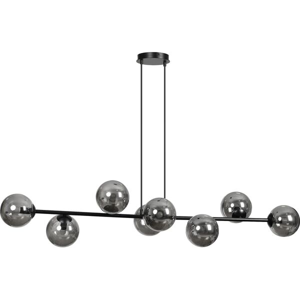 Lampa wisząca Orno LETO lampa wisząca, moc max.8x40W, E14, czarno-grafitowa