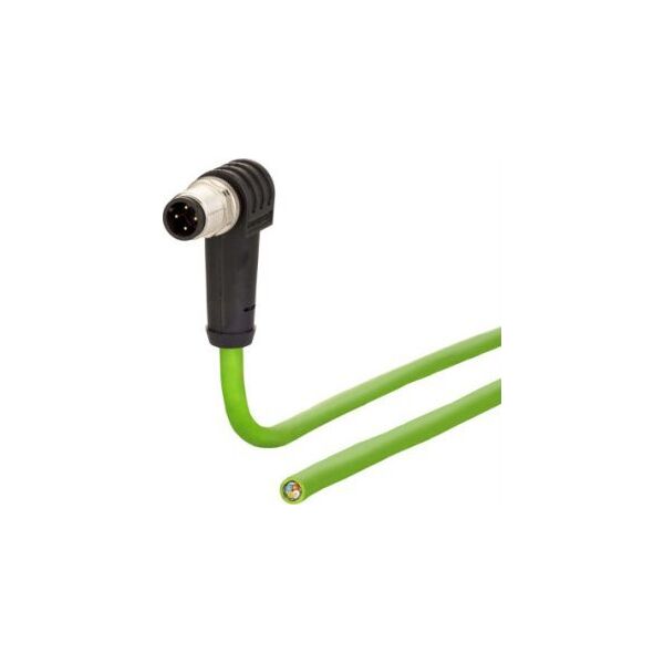 Metz Kabel połączeniowy METZ CONNECT wtyk M12 4-biegunowy kodowany D, kątowy, 2 m