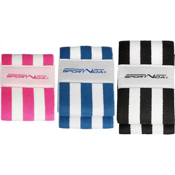 SportVida Hip Band SV-HK0364 różne poziomy oporu w zestawie wielokolorowy 3 szt.