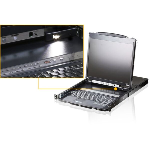 16-Port 19" LCD CAT5e/6 KVM