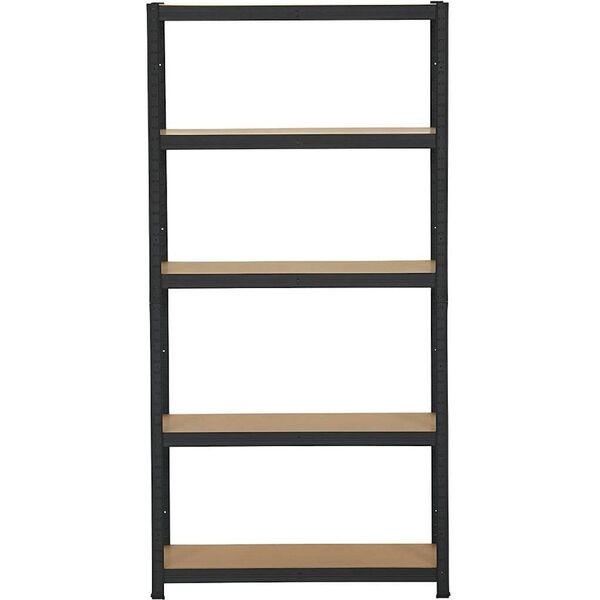 4IQ Ράφι αποθήκευσης - ράφι, 180x90x40 cm, 175kg, μαύρο