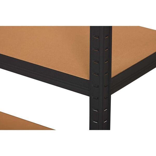 4IQ Ράφι αποθήκευσης - ράφι, 180x90x40 cm, 175kg, μαύρο