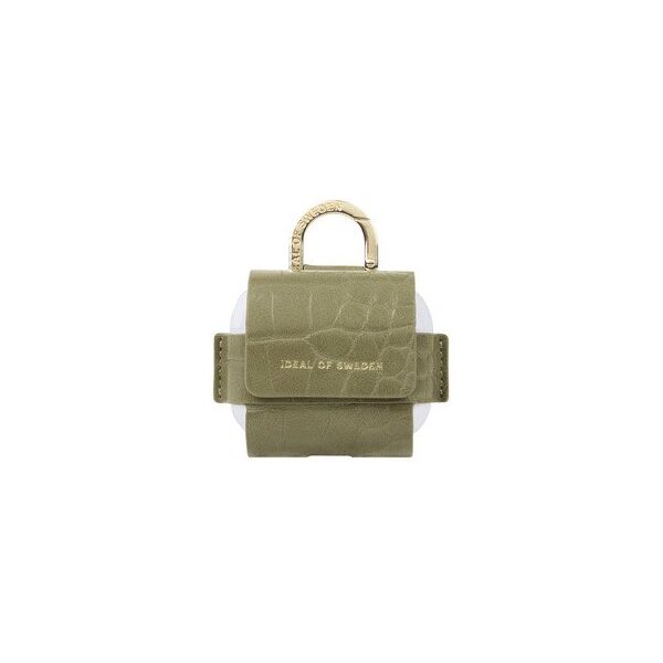 Słuchawki - Ideal of Sweden Etui na słuchawki Flo AirPods Bag Gen 3 Sage Croco