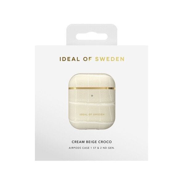 Słuchawki - Ideal of Sweden Etui na słuchawki Atelier AirPods Case Cream Beige