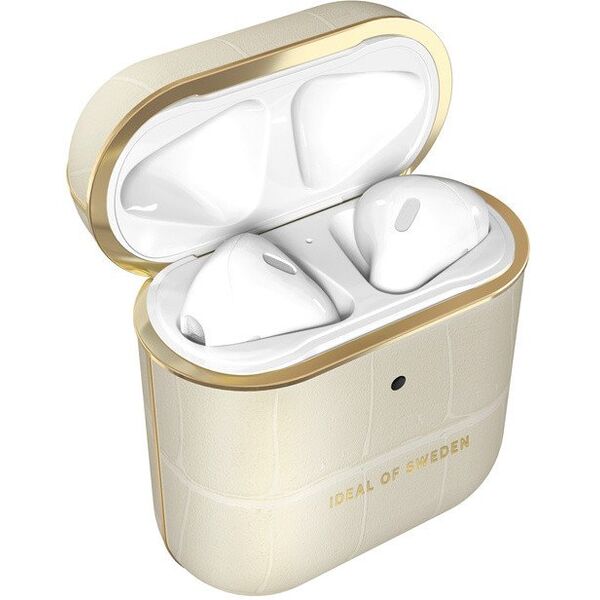 Słuchawki - Ideal of Sweden Etui na słuchawki Atelier AirPods Case Cream Beige