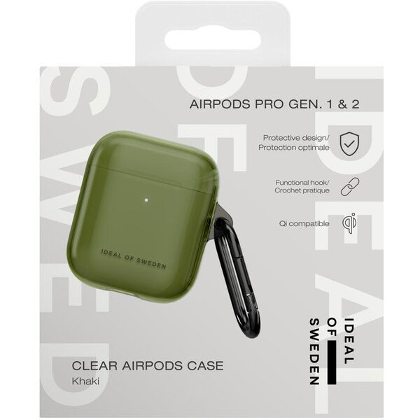 Słuchawki - Ideal of Sweden Etui na słuchawki AirPods Gen 1/2 Khaki