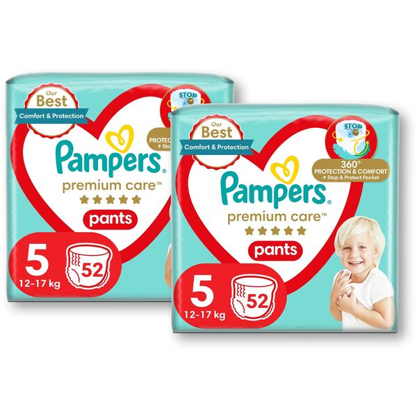 Sauskelnės-kelnaitės PAMPERS Premium Care Pants, 5 Dydis, 104 vnt.