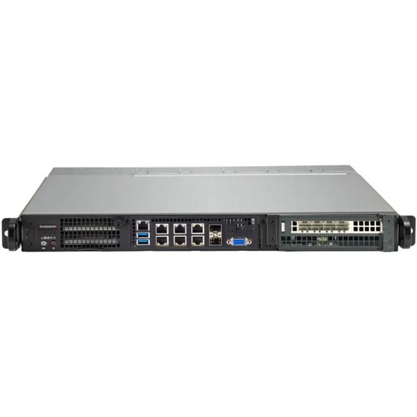 Supermicro Barebone SuperServer 1U Intel Xeon D-2712T (4C/8T) 1,9 GHz SYS-110D-4C-FRAN8TP