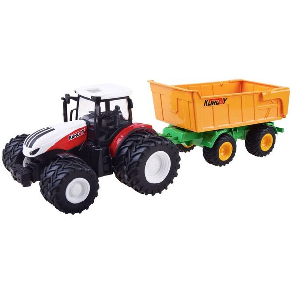Traktor na pilota gumowe koła + przyczepa RC0601 EDUKAMP