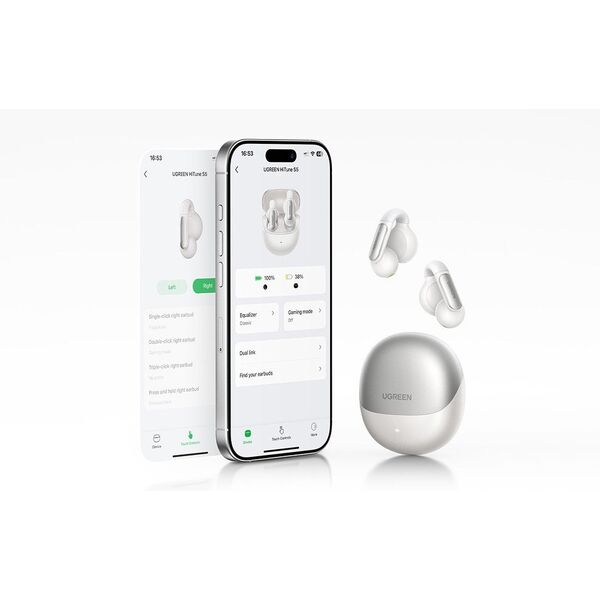 UGREEN 45761 Słuchawki bezprzewodowe HiTune S5 WS210 białe