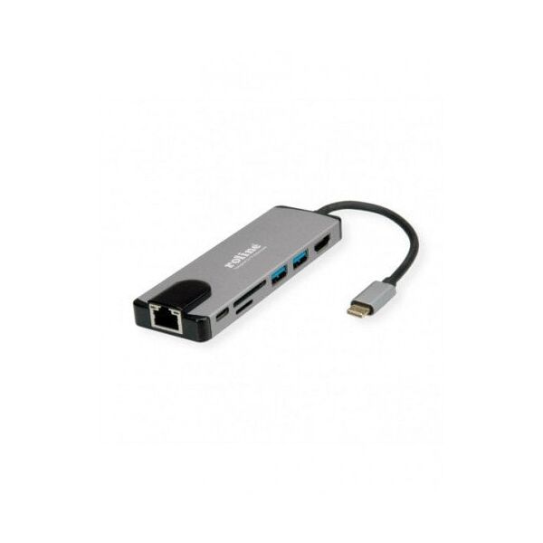 ROLINE USB 3.2 Gen 2 Typ C Multiport Docking Station, 4K HDMI, 2x USB 3.2 Gen 1,