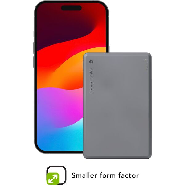 dbramante1928 re-charge, 5000 mAh, Wireless charging, 3.87 V, Grey